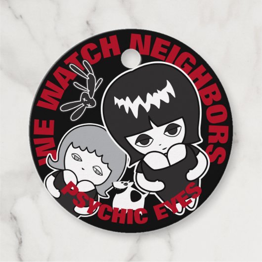 Psychische ogen bedankjes labels (Voorkant)