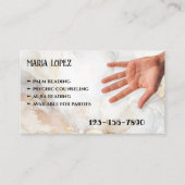 Psychische Palm of Aura Reader Foto Visitekaartje (Voorkant)