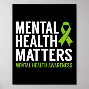 Psychische problemen Mannen Vrouwen Kinder geestel Poster