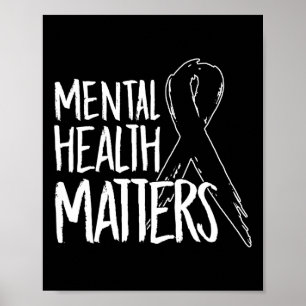 Psychische problemen ontwerpen zelfmoord voor Awar Poster
