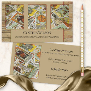 Psychische Tarotlezer Foto Zakkaartje Visitekaartje