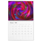 Psychische Yoga Abstracte Kunst Kalender (Feb 2026)