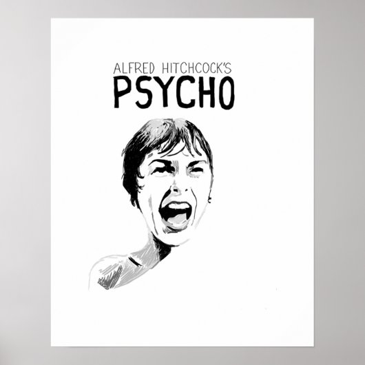 Psycho Alfred Hitchcock Poster (Voorkant)