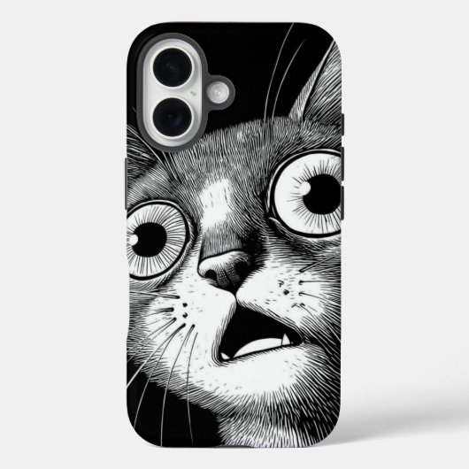Psycho Cat Retro coque iphone - Cool et Whimsical (Verso)
