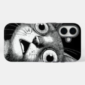 Psycho Cat Retro coque iphone - Cool et Whimsical (Verso (horizontal))
