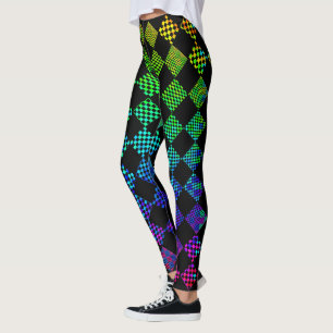 Psycho Checkers door Kenneth Yoncich Leggings