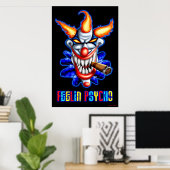 Psycho Clown Poster (Thuiskantoor)
