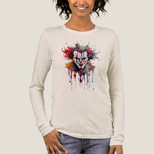 Psycho Clown Splash Art T-Shirt – Bold (Voorkant)