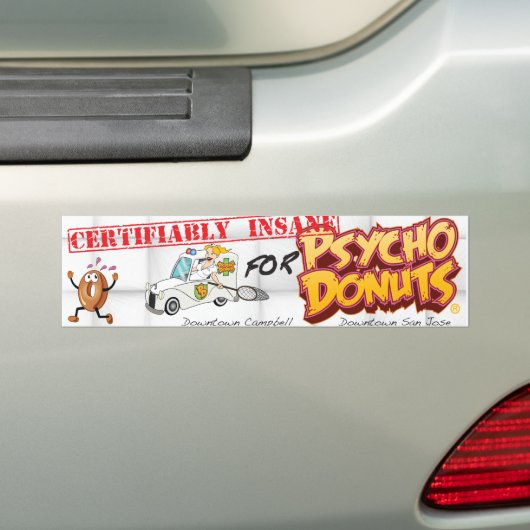 Psycho Donuts Bumpersticker (Op auto)