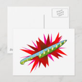 Psycho Eend Briefkaart (Voorkant / Achterkant)