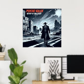 Psycho Killer Vibe - Talking Heads Retro Art Poster (Thuiskantoor)