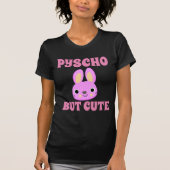PSYCHO MAIS CUTE BUNNY T-Shirts noirs (Devant)