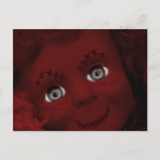 Psycho met levensechte dolle briefkaart (Voorkant)