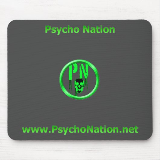 Psycho Nation Mousepad Muismat (Voorkant)