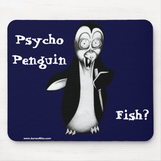 Psycho Penguin: Vis? Muismat (Voorkant)