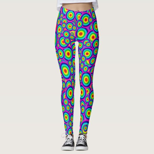 Psycho Psychedelische Leggings (Voorkant)