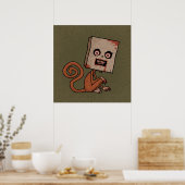 Psycho Sack Monkey Poster (Keuken)