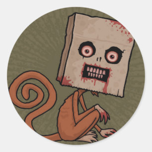 Psycho Sack Monkey Ronde Sticker