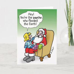 PSYCHO SANTA - FEESTDAGEN KAART