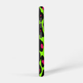 Psycho Skull Lime Leopard Print Samsung Galaxy Hoesje (Rechterkant)