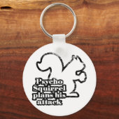 Psycho Squirrel Sleutelhanger (Voorkant)