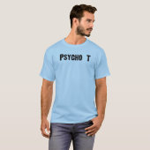 Psycho T blauw t-shirt. T-shirt (Voorkant volledig)