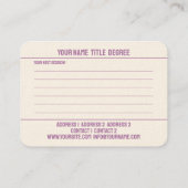 Psycho-Thérapiste, Coaching - Carte de visite (Dos)