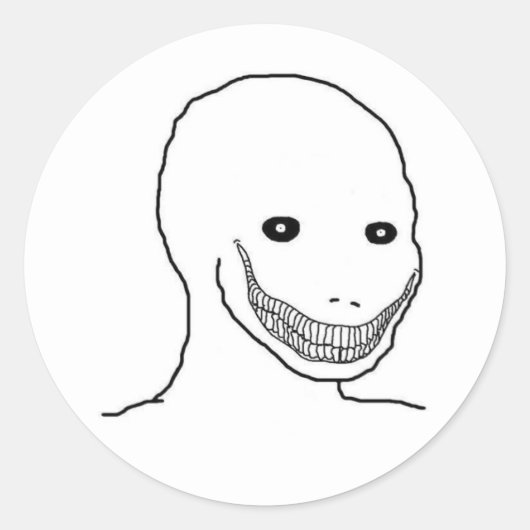 Psycho Wojak stickers (Voorkant)