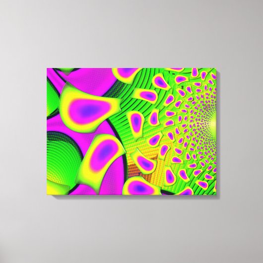 PsychoBerries 3d glazen fractal Canvas Afdruk (Voorkant)