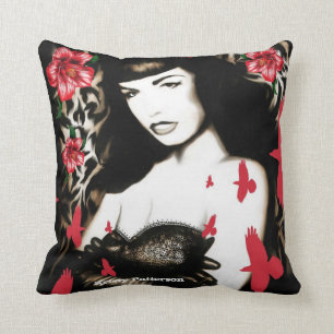 Psychobilly Jane Pine up Pillow Kussen
