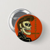 Psychobilly Rules Ronde Button 5,7 Cm (Voorkant /achterkant)
