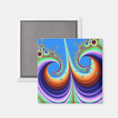 Psychodelic Roller Onderzetter Magnet Magneet (Voorkant / Achterkant)