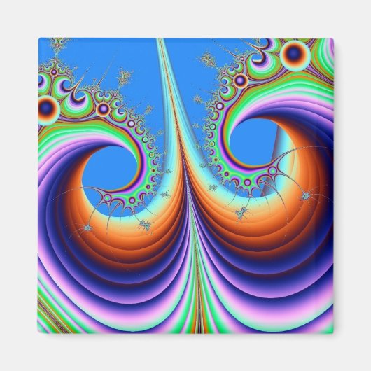 Psychodelic Roller Onderzetter Magnet Magneet (Voorkant)