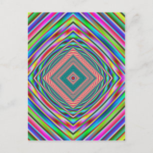 psychodelische regenboog briefkaart