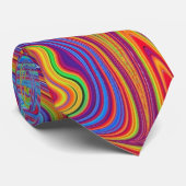 Psychodelische texturen stropdas (Opgerold)
