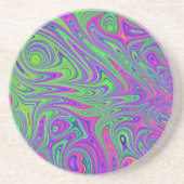 Psychodelische texturen zandsteen onderzetter (Voorkant)