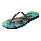 Psycholdelic Vibrant Sun Teenslippers (Schuin)