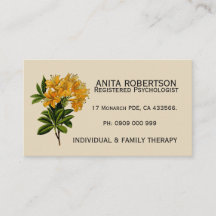 Psychologen Aanwijzen Visitekaartjes Floral