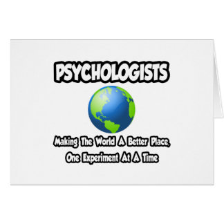 Psychologen...De wereld verbeteren