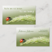 Psychologen en motivatie voor coaches visitekaartje (Voorkant / Achterkant)