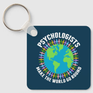 Psychologen laten de wereld rondgaan door psycholo sleutelhanger