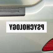 Psychologie Bumpersticker (Op auto)