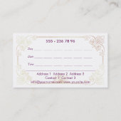 Psychologie - carte de visite (Dos)