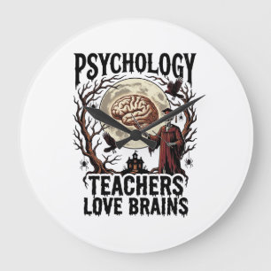 Psychologie Docent Halloween Hersen Liefhebber Got Grote Klok