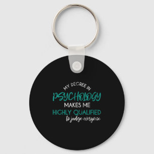 Psychologie graad Funny Sarcastische psycholoog Ps Sleutelhanger