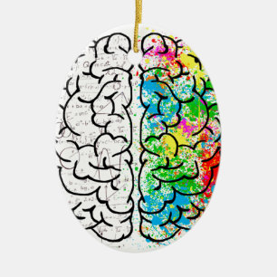psychologie in het brein keramisch ornament