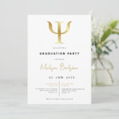 Psychologie moderne Graduation Party Invitation (Debout devant)