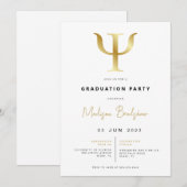 Psychologie moderne Graduation Party Invitation (Devant / Derrière)
