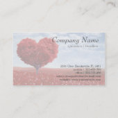 Psychologie Red Heart Tree Visitekaartje (Achterkant)