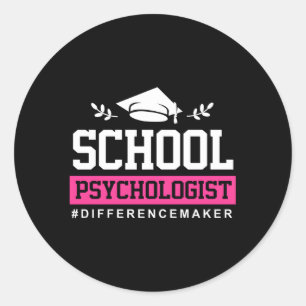 Psychologie School Psycholoog Difference Maker Ronde Sticker